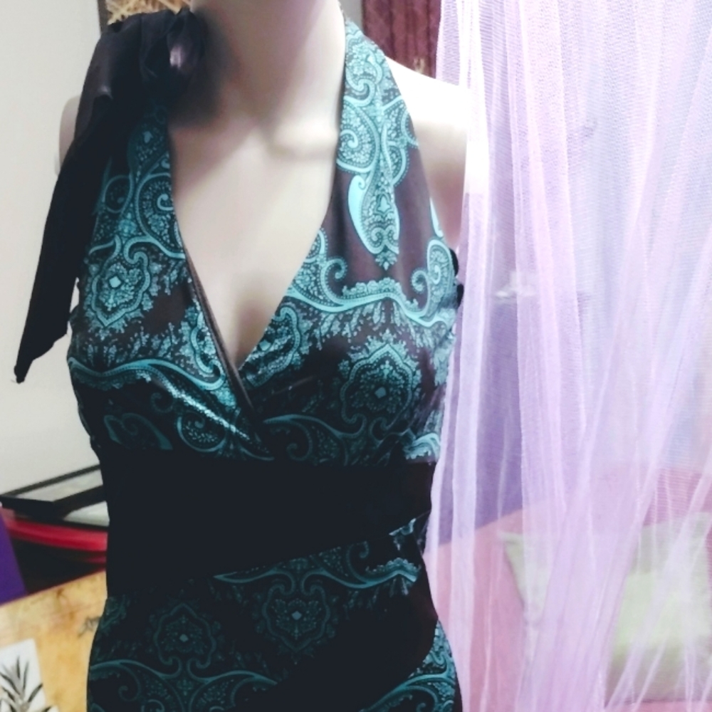 Paisley Asymmetric Dress